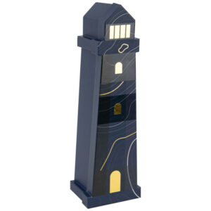Coffret carton Phare Bleu Marine 1 bouteille "Abysse"