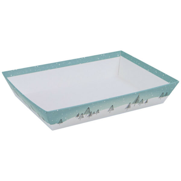 Corbeille Carton "Polaire" Bleu Ciel moyen modèle